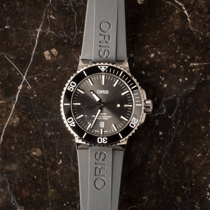 Oris Aquis Titanium Grey Dial