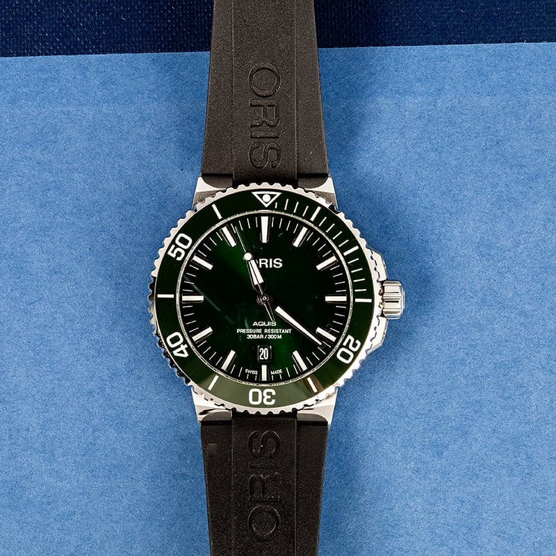 Oris Aquis Date Green