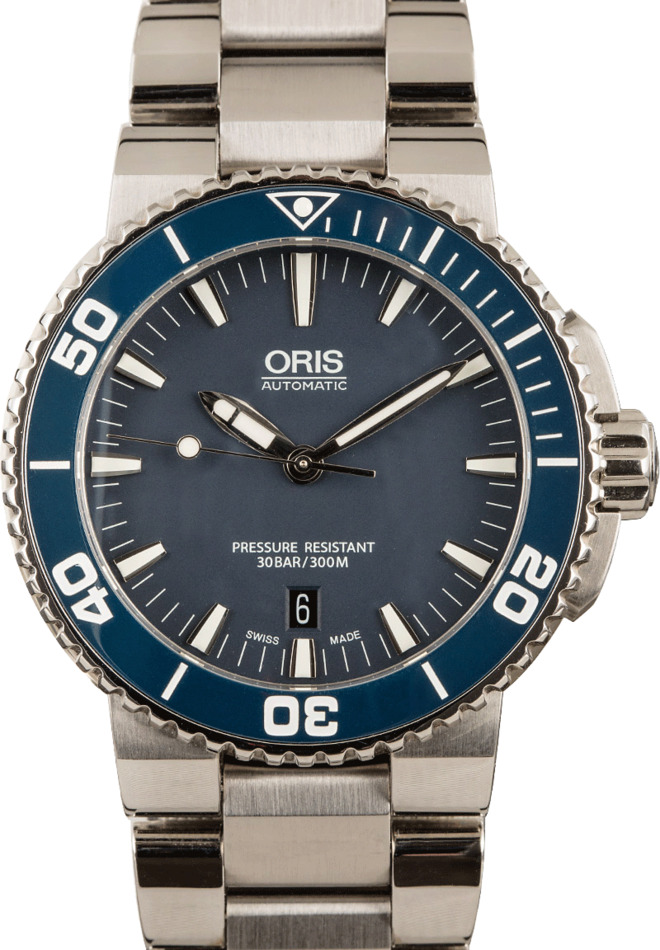 Buy Like New Oris Aquis 01 733 7653 4155 07 8 26 01PEB Bob s