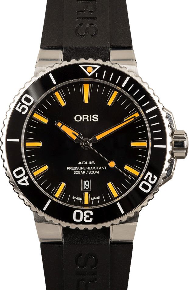 Buy Oris Aquis 01 733 7730 4159 07 4 24 64EB Bob s Watches Sku