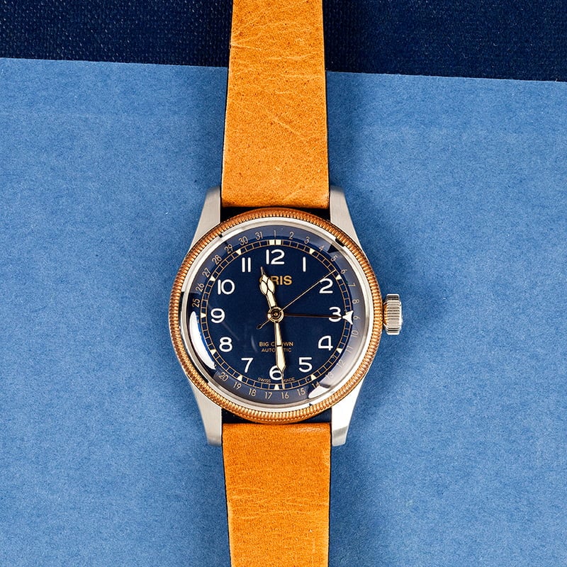 Oris Big Crown Pointer Date Blue Arabic Dial