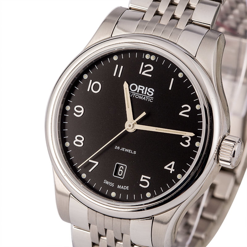 Oris Classic Date Black Dial