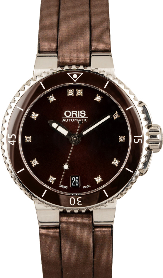 Buy Like New Oris Aquis 01 733 7652 4192 07 5 18 12FC Bob s