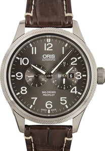 Oris Big Crown ProPilot Worldtimer Grey Dial on Steel