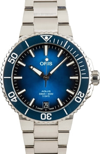 Oris Aquis Date Stainless Steel Blue