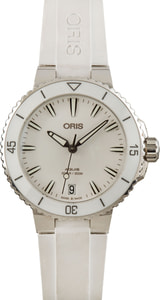 Oris Aquis Date Calibre 400 White Dial & Rubber Strap