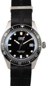 Oris Diver Sixty-Five Black Textile Strap