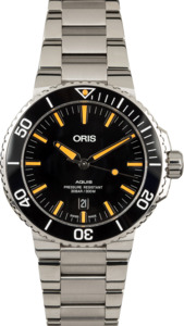 Oris Aquis Date Orange Index Markers