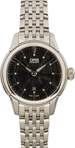 Oris Artelier Pointer Date Diamonds Stainless Steel