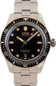 Mens Oris Divers Sixty-Five Steel & Bronze