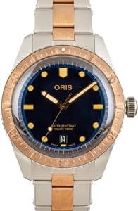 Oris Divers Steel & Bronze Blue Dial