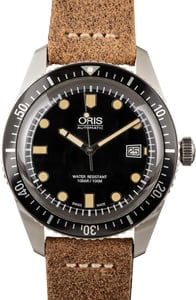 Oris Divers Sixty Five Black Luminous Dial