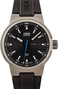 Oris Williams Day Date Stainless Steel Black Dial