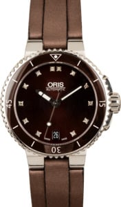 Oris Aquis Date Brown Diamond Dial