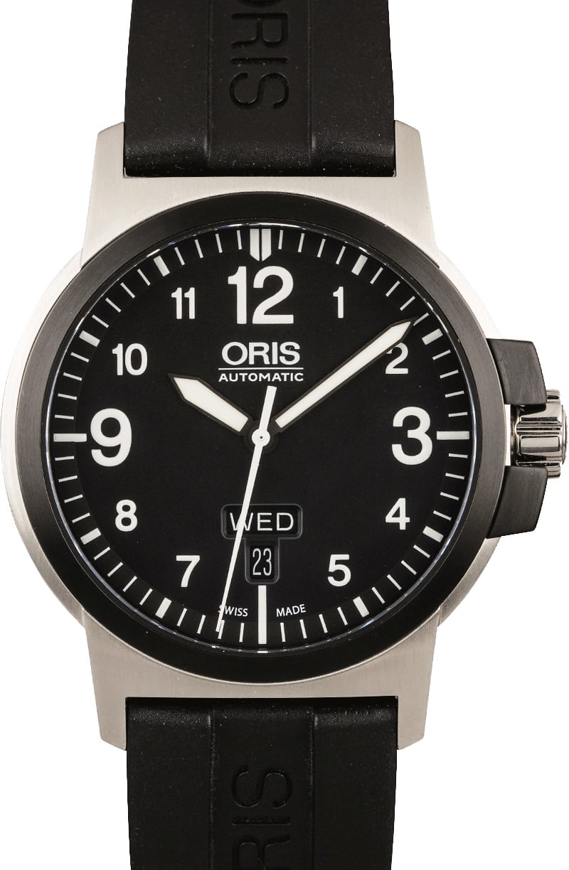 Oris bc3 advanced day date black sale