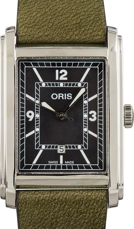 Oris rectangular date automatic hotsell