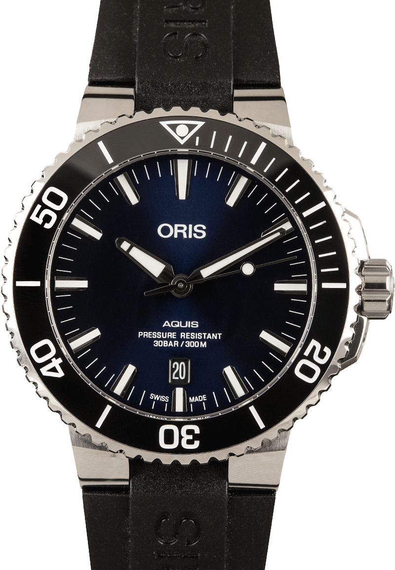 Buy Oris Aquis 01 733 7730 4135-07 4 24 64EB | Bob's Watches - Sku: 733 ...