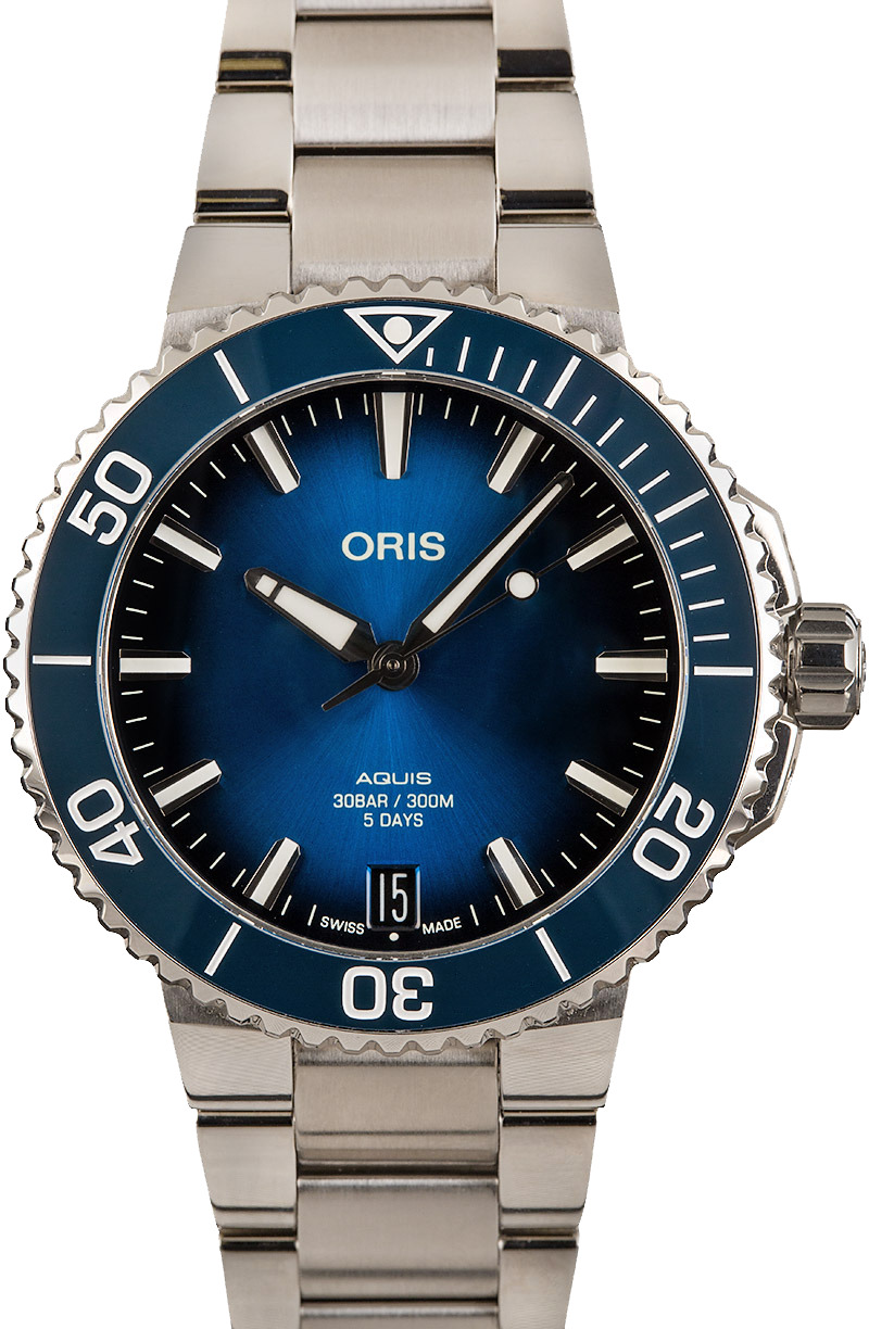 Buy Oris Aquis 01 400 7769 4135 07 8 22 09PEB Bob s Watches