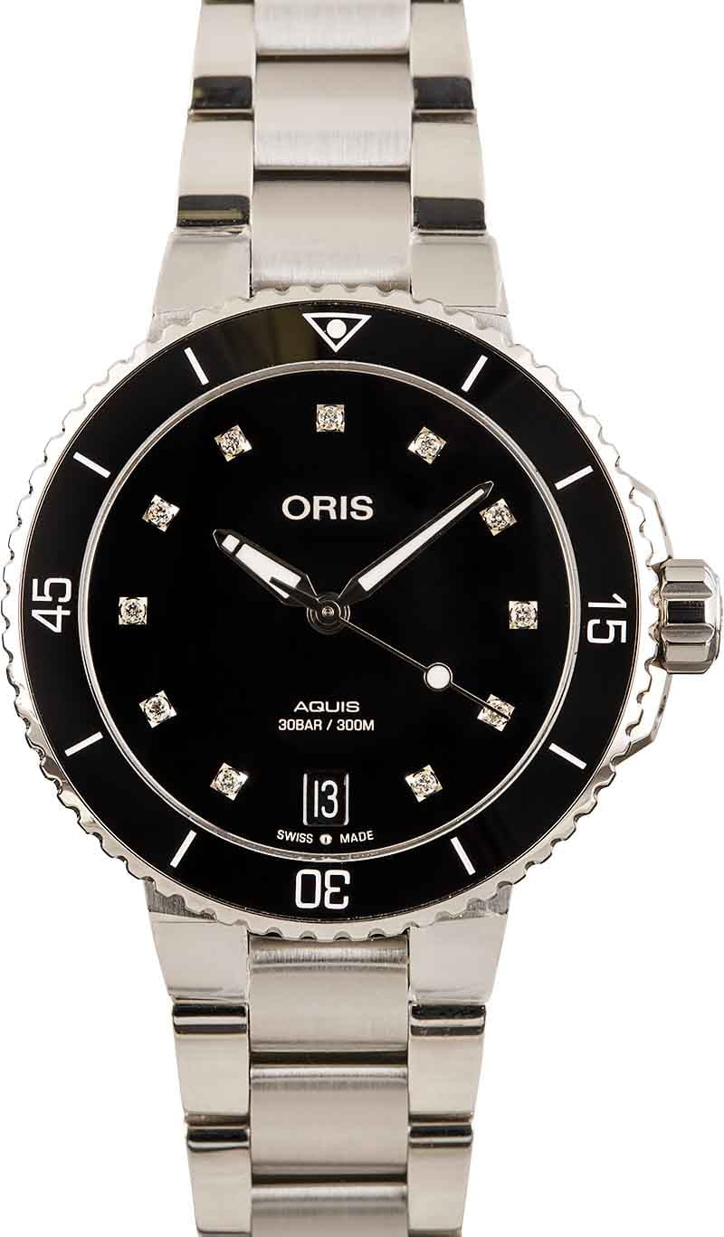 Oris aquis black dial hot sale