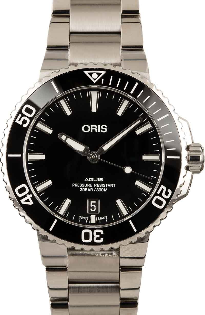 Buy Oris Aquis 01 733 7732 4134-07 8 21 05PEB | Bob's Watches