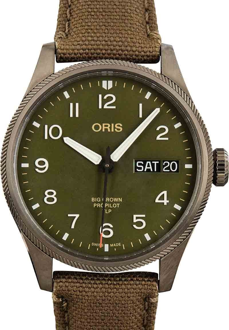 Oris big crown green dial best sale