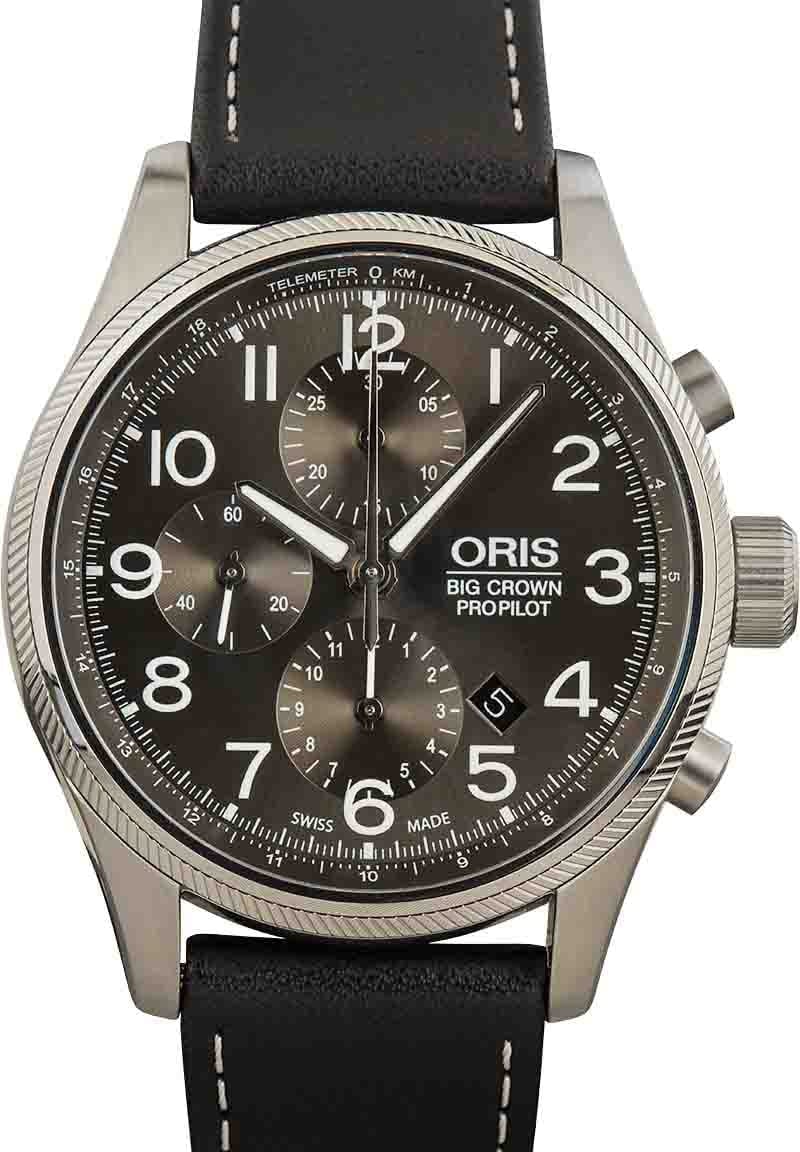 Oris Big Crown ProPilot Chronograph Steel on Leather Strap