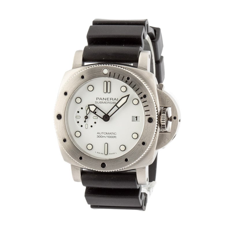 Panerai Submersible Bianco Stainless Steel