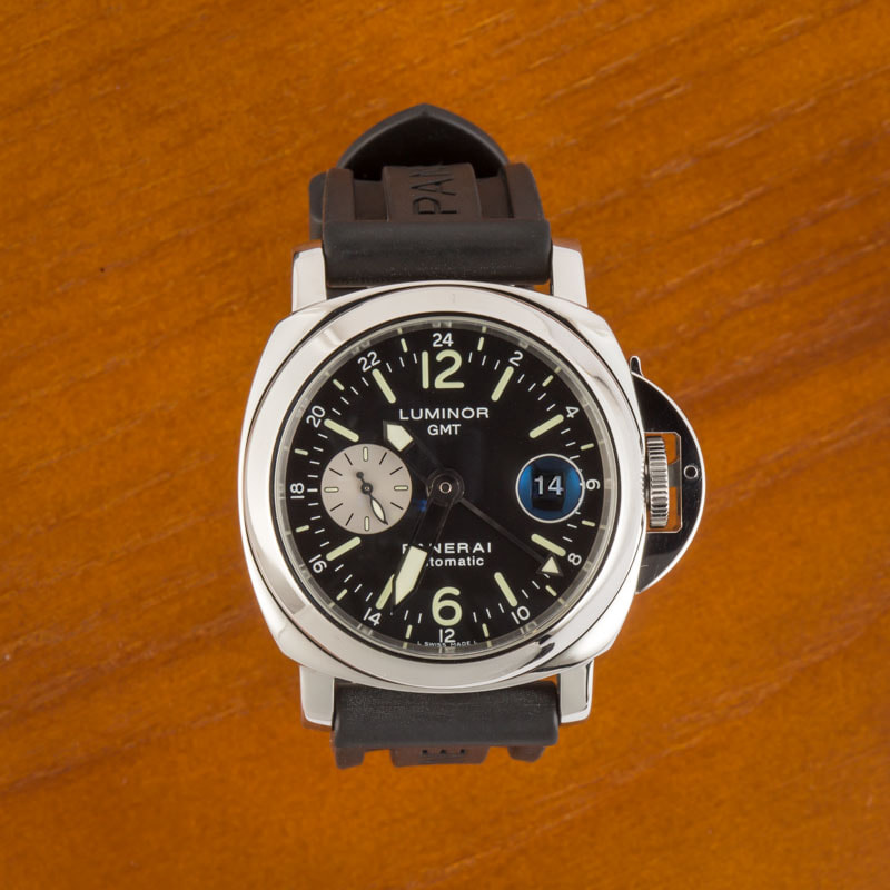 Mens Panerai Luminor GMT Stainless Steel