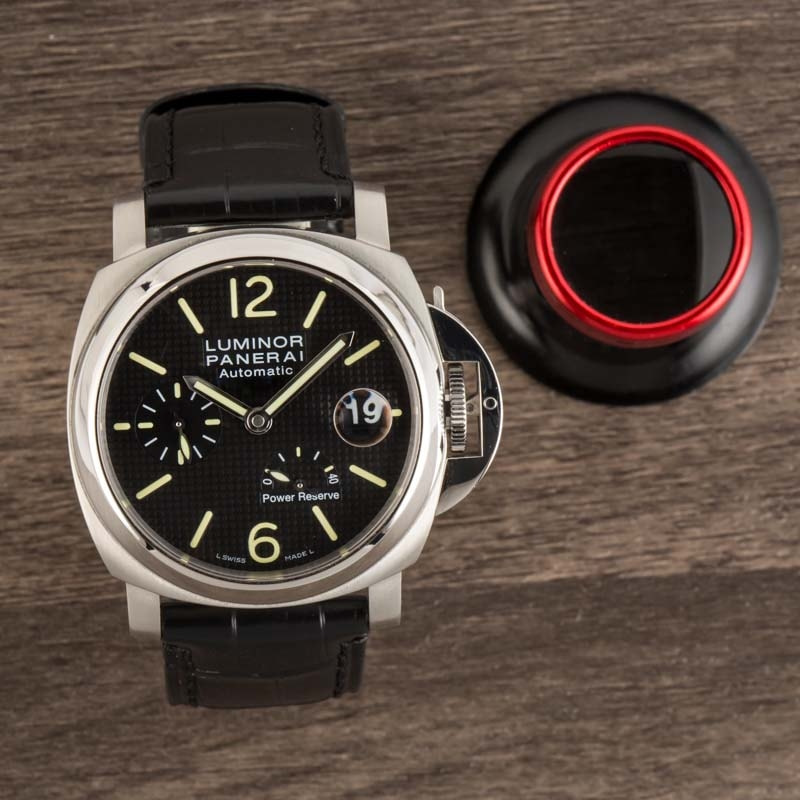 Panerai Luminor Power Reserve Clous de Paris Black Dial