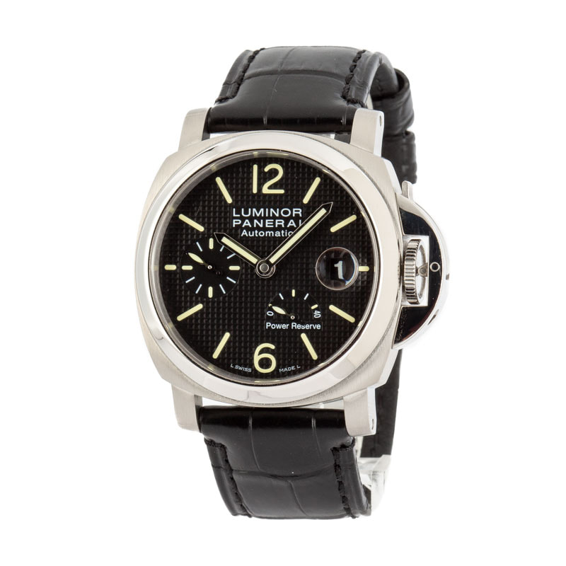 Panerai Luminor Power Reserve Clous de Paris Black Dial