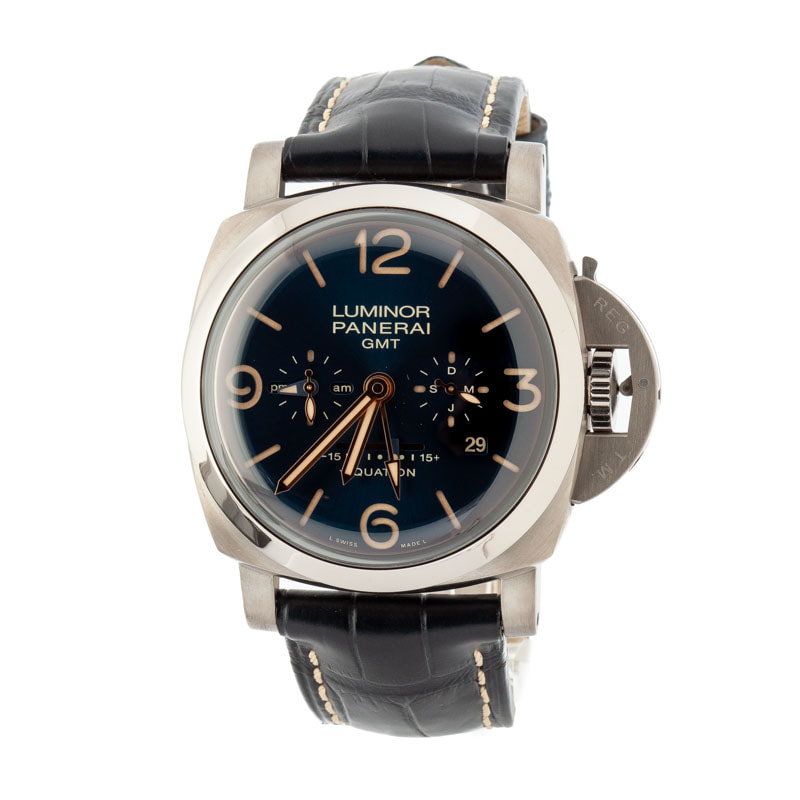 Panerai Luminor Equation of Time GMT Titanio Blue Dial