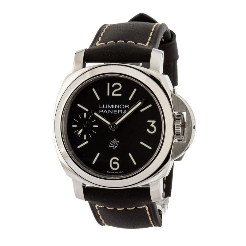 Panerai Luminor Logo PAM01084 Black Arabic Dial