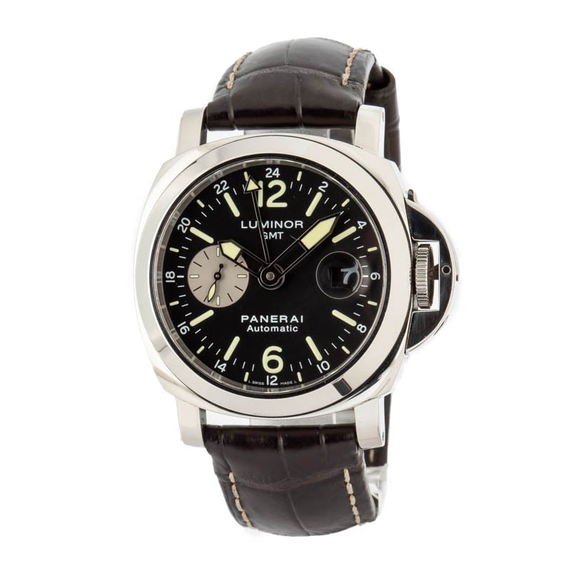 Pre-Owned Panerai Luminor GMT Black Arabic Dial