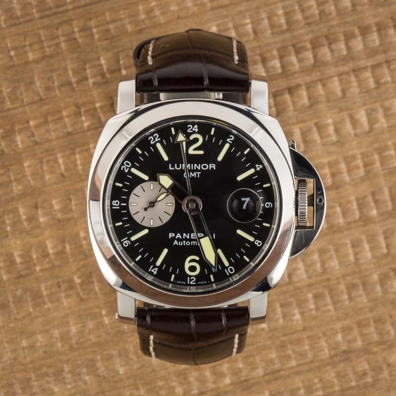 Pre-Owned Panerai Luminor GMT Black Arabic Dial