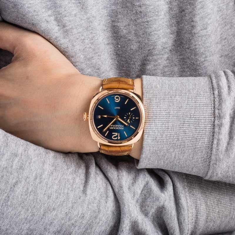 Panerai Radiomir 3 Days GMT Oro Rosso Blue Dial