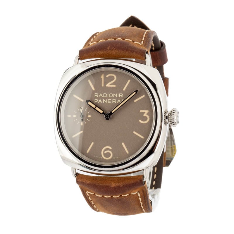 Panerai Radiomir Officine Stainless Steel on Leather Strap