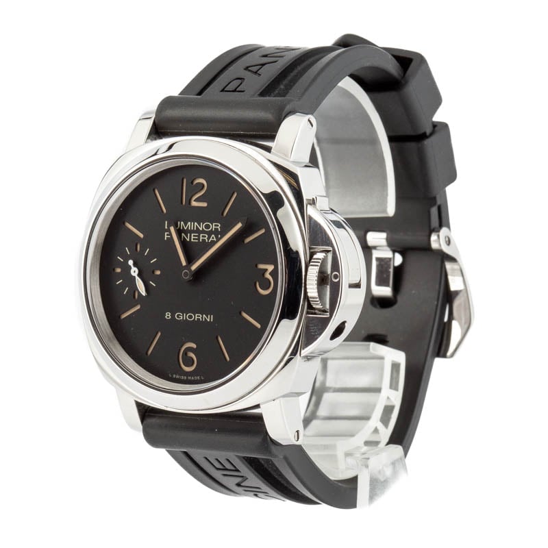 Pre-owned Panerai Luminor 8 Giorni Stainless Steel