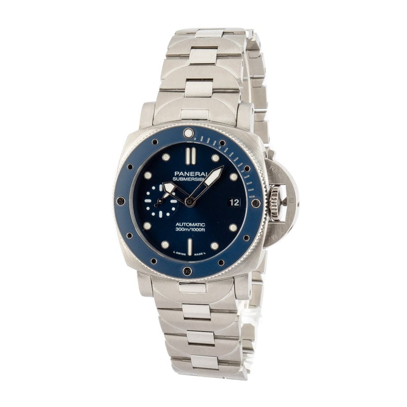 Panerai Submersible Blu Notte Stainless Steel