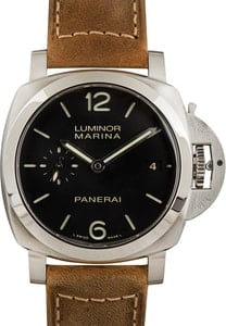 Pre-owned Panerai Luminor Marina Black Dial