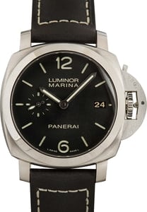 Pre-owned Panerai Luminor Marina Black Dial