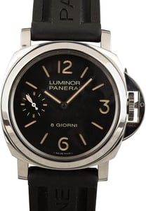 Pre-owned Panerai Luminor 8 Giorni Stainless Steel