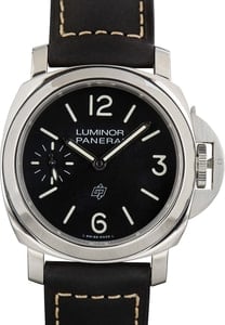 Panerai Luminor Logo PAM01084 Black Arabic Dial