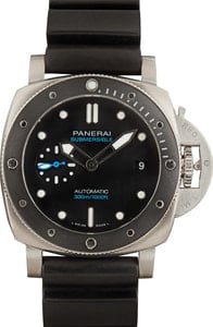 Panerai Submersible Steel on Rubber Strap