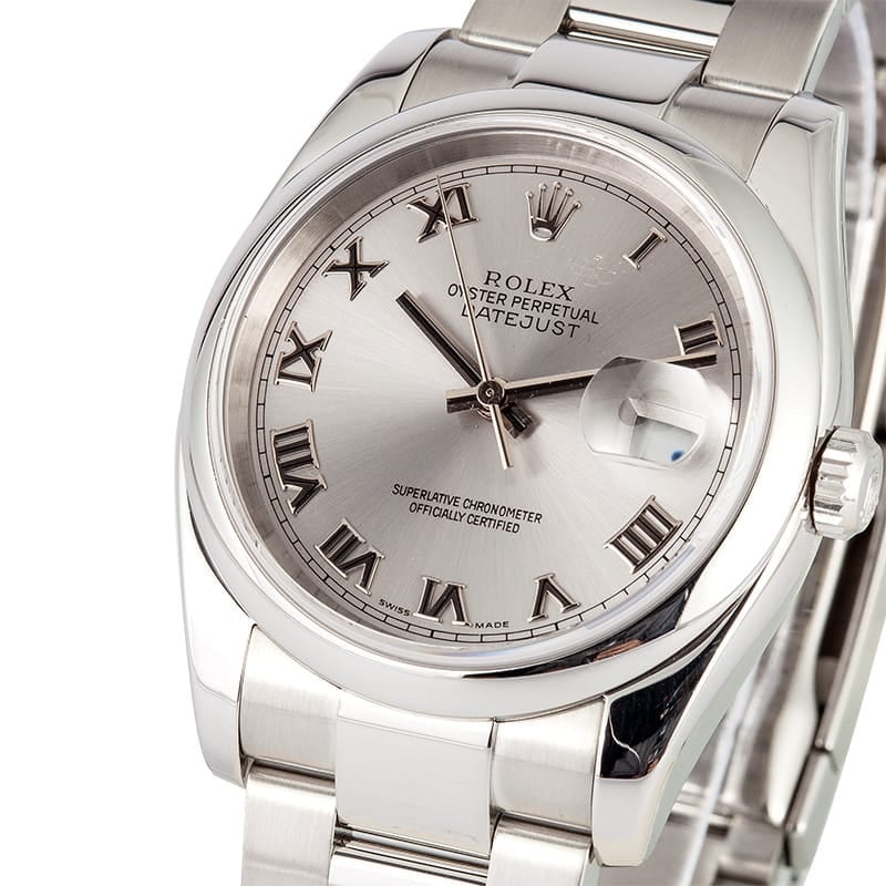 Men's Rolex Datejust 116200 Roman Dial