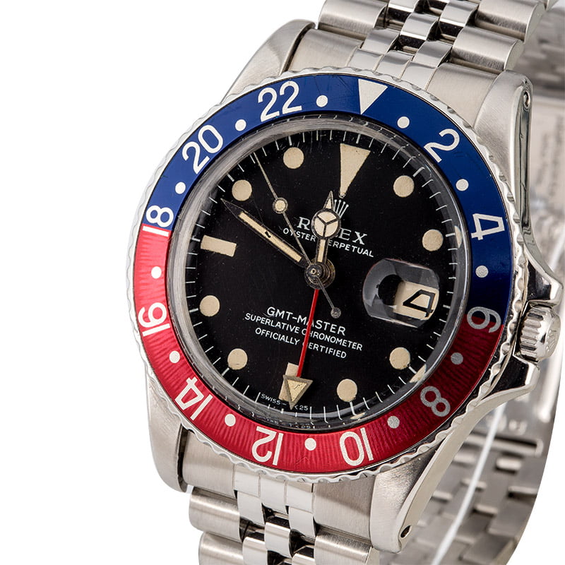 Vintage 1968 Rolex GMT-Master 1675 Pepsi