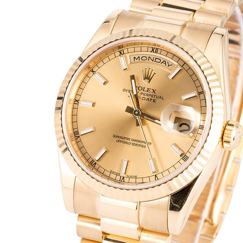 Rolex President 118238 Champagne Dial