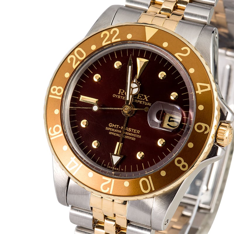 Men's Rolex GMT-Master Model 1675 Rootbeer