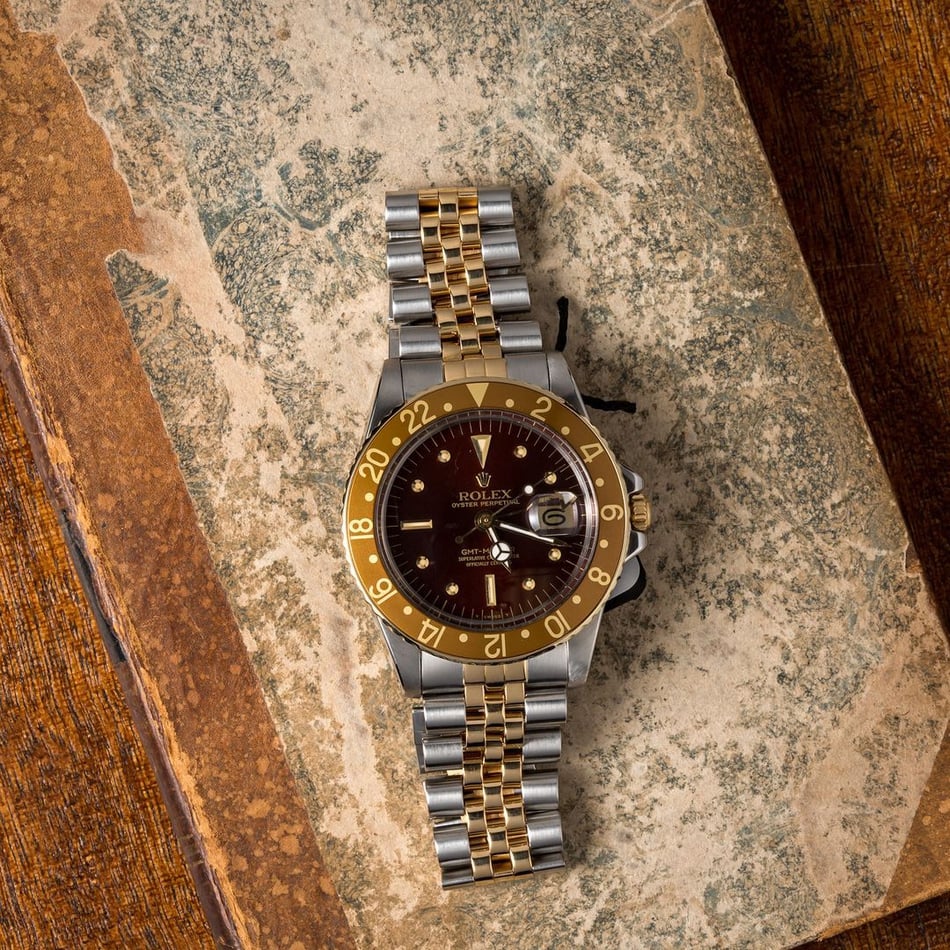 Men's Rolex GMT-Master Model 1675 Rootbeer