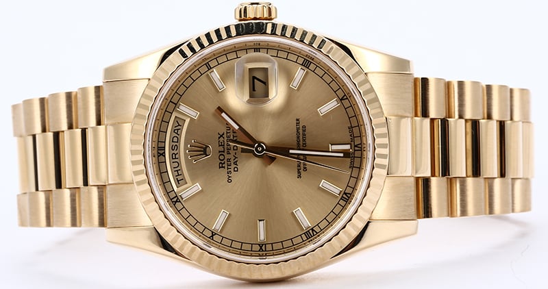 Rolex President 118238 Champagne Dial