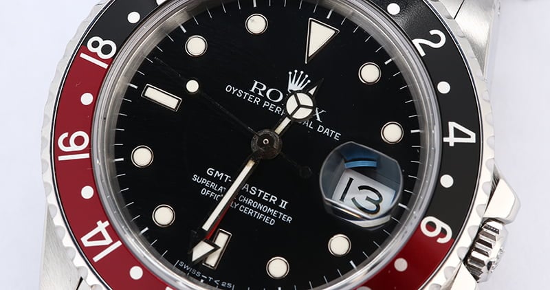 Certified Rolex GMT-Master II Ref 16760 Fat Lady Coke